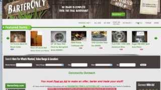 How To Use BarterOnly.com website