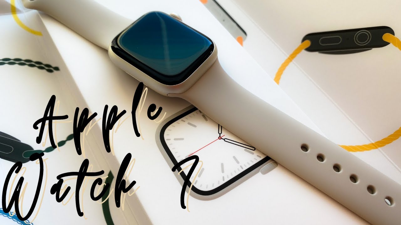 Apple Watch Series 7: Unboxing & Comparison | S7 Starlight 41 MM VS. S5 Silver 40 MM | Sara K. E 