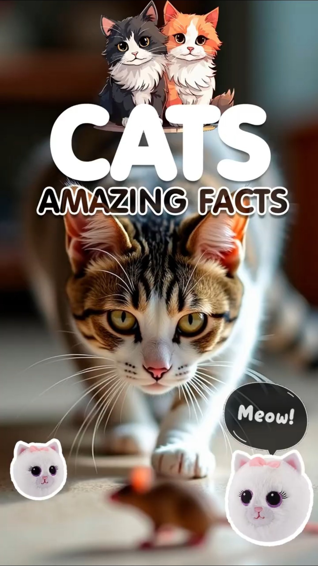 Did you know cats can jump up to six times their body length in one leap?