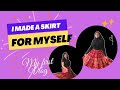 I made a skirt 👗 for myself | My first ever vlog | Nidhi Singhi