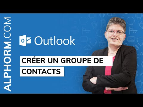 Comment créer un groupe de contacts sous Outlook 2016 - Vidéo Tuto