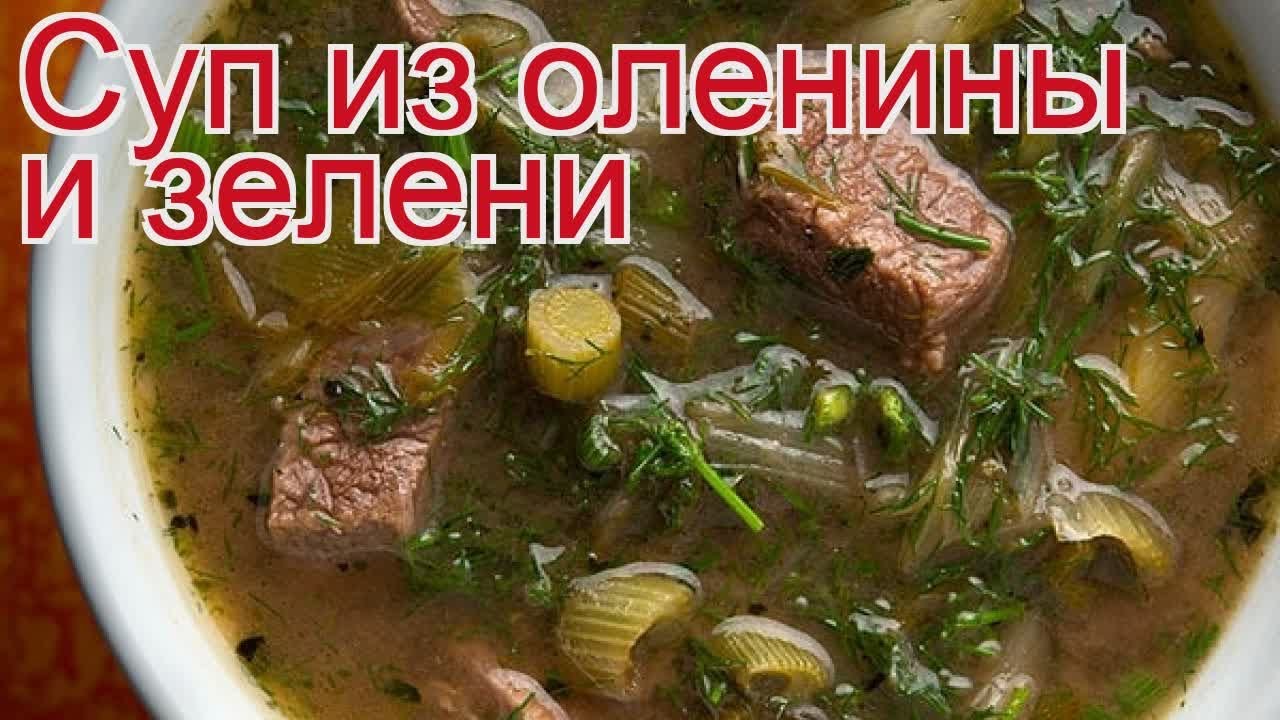 Как приготовить Пятнистого оленя пошаговый рецепт - Суп из оленины и зелени за 150 минут