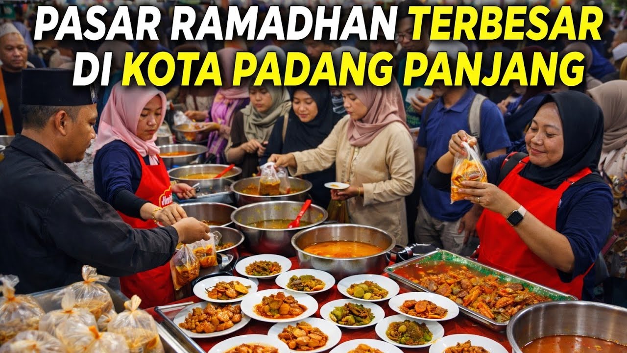 Pasar Pabukoan Ramadhan Terbesar‼️Dikota Padang Panjang Sumatera Barat