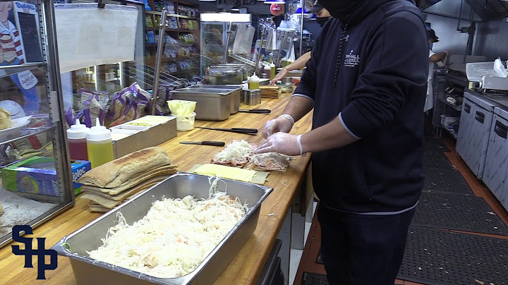 Matt Wonski '09 makes Town Hall Deli's famous Sloppy Joe