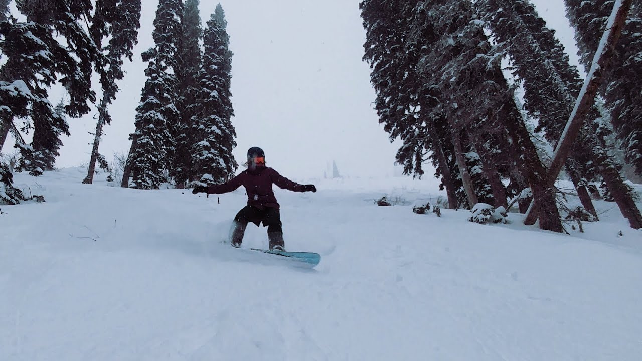 New Snowboard, Powder, 180 Jumps, Black Diamond Runs Fernie Snow