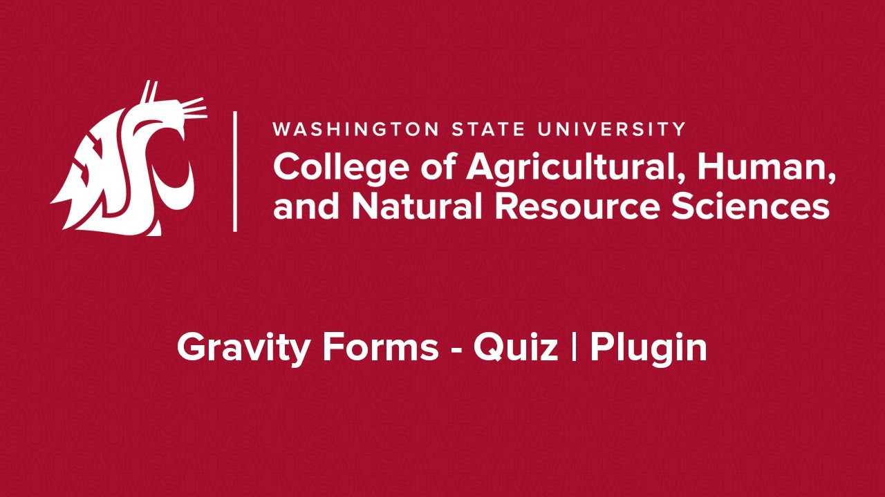 Gravity Forms Quiz Addon | Plugins - YouTube