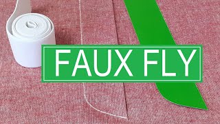 How to Sew a Faux Fly | Sewing Tutorial
