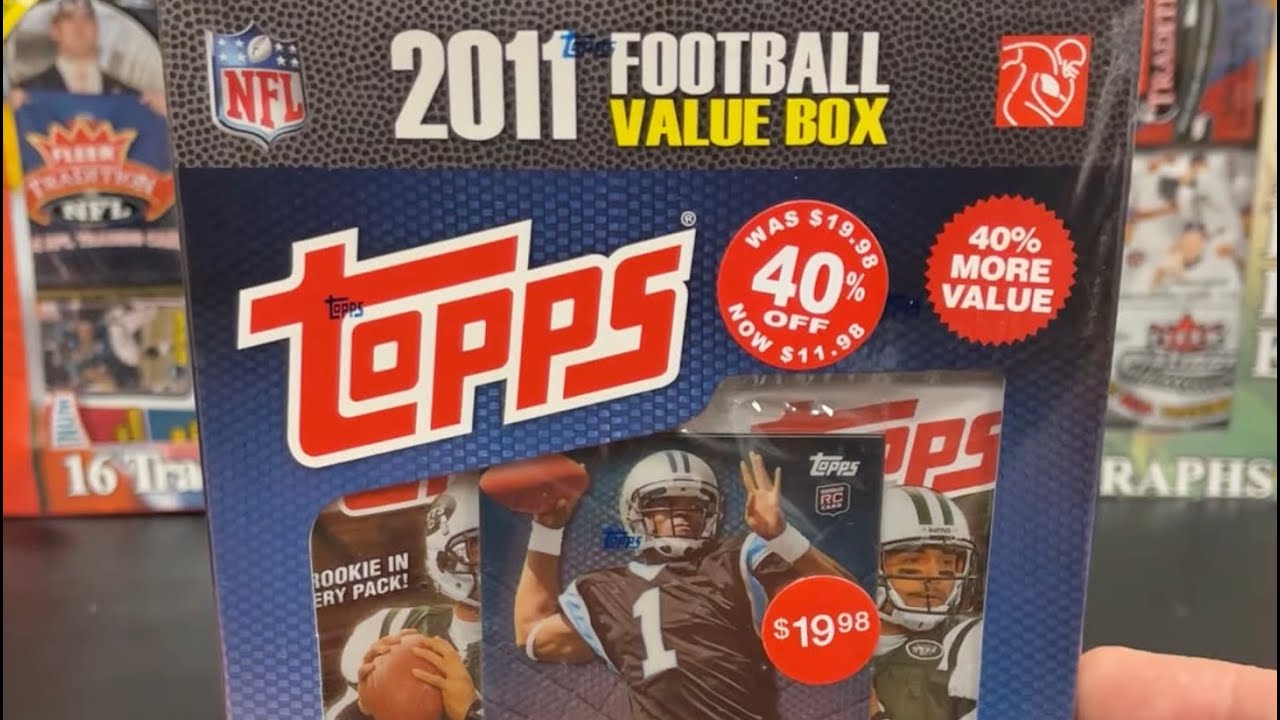 rare 2011 topps football cards NFL Exclusive Factory Set w/5 Card Variation Rookie Set Featuring CAM Newton! This Set Includes 2 Cam Newton RC'S! His Regular+Variation : Sports Memorabilia Trading 2011 Topps Football Value Box