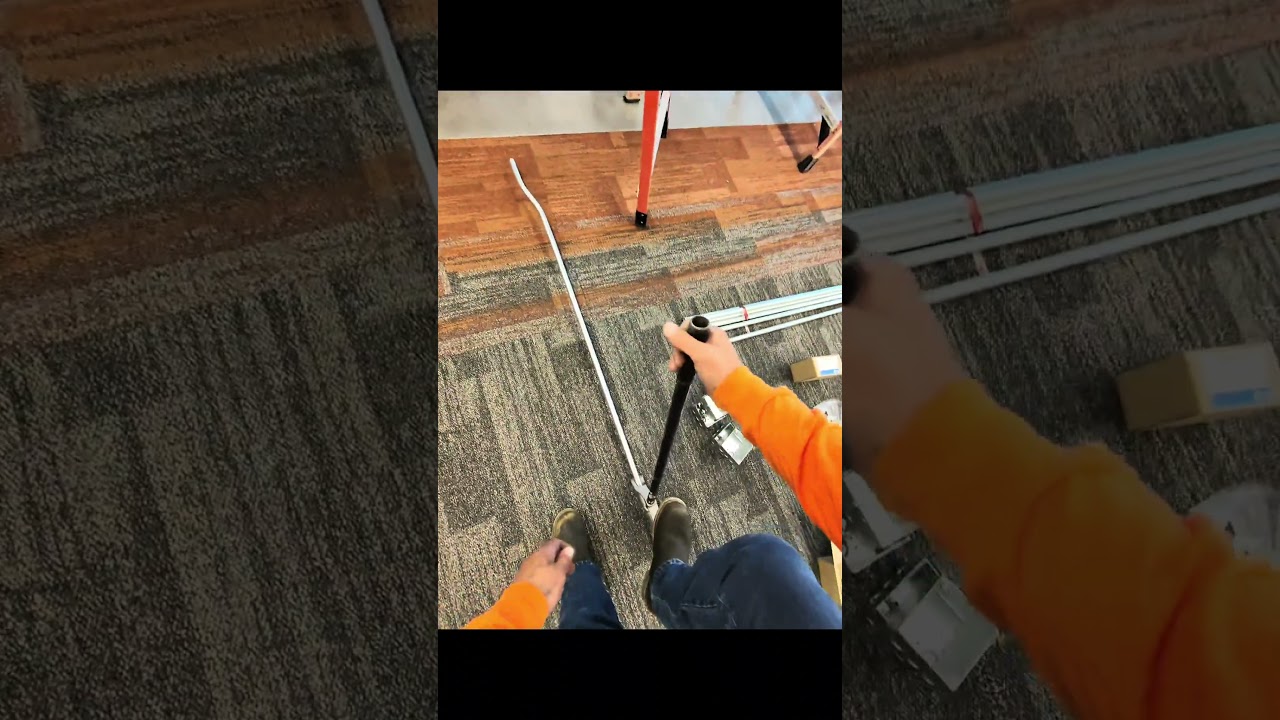 Installation of 3/4” and 1” conduit for access control pathway 