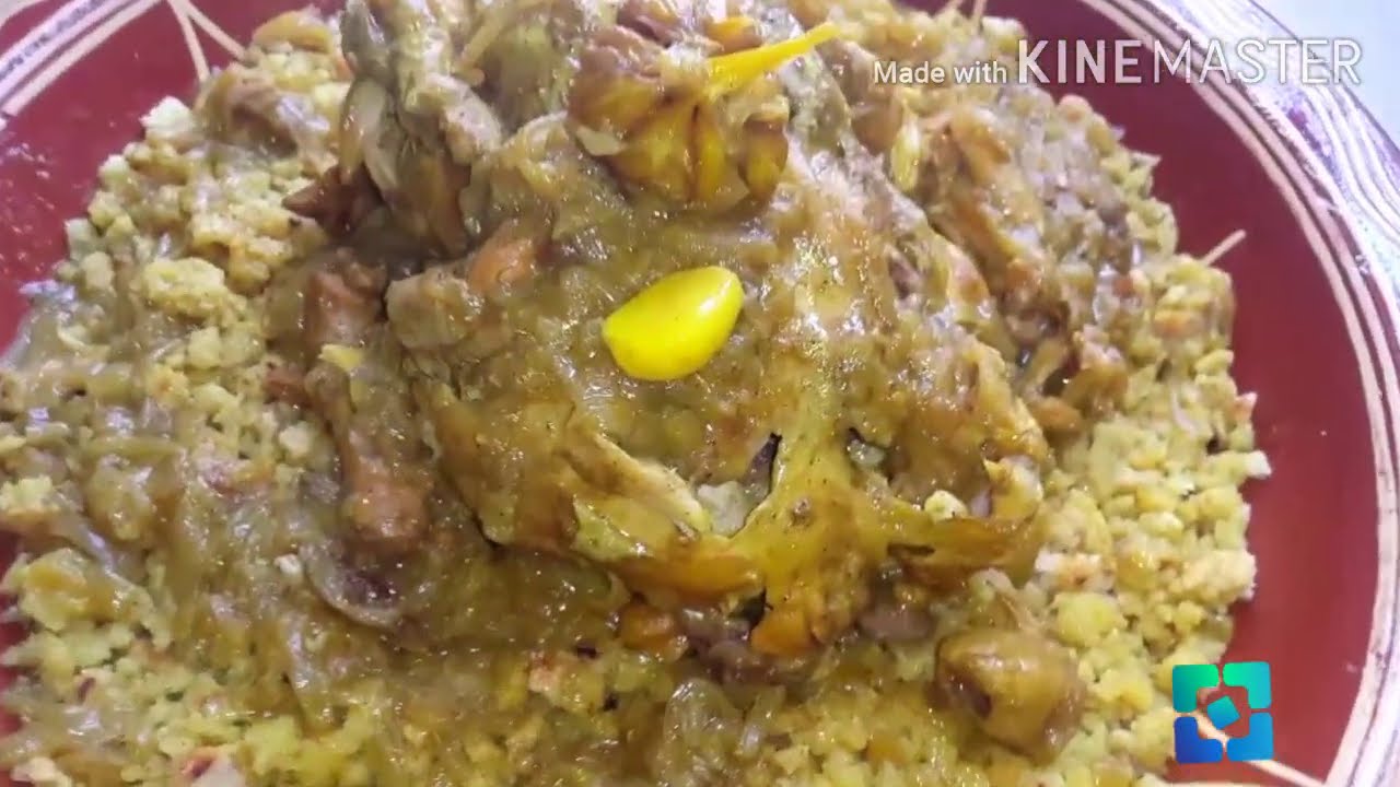 مدهوصة أو الرفيسة المغربية الأصيلة بخبز السميد