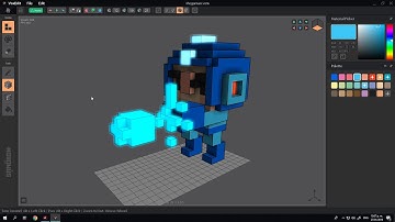 VoxEdit - Free 3D Voxel Art Software - Animated Megaman Timelapse