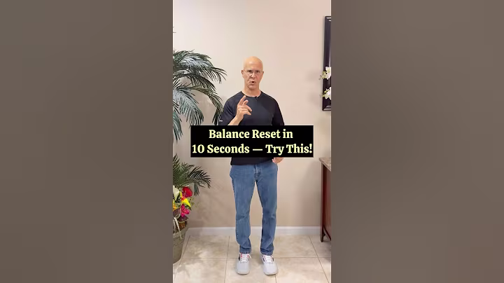 10초 만에 균형 재설정 - 이 방법을 시도해 보세요! #drmandell #건강 #치유 #뇌 #균형