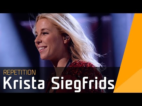 Krista Siegfrids - Faller | Smygtitta på hennes rep inför Melodifestivalen 2016