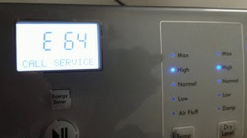 Kenmore Dryer E64 Error