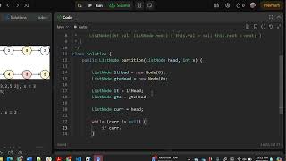 Partition List - Leetcode 86 - Linked List (Java)