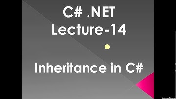 C# Dot Net | Inheritance In C# | IICS COLLEGE