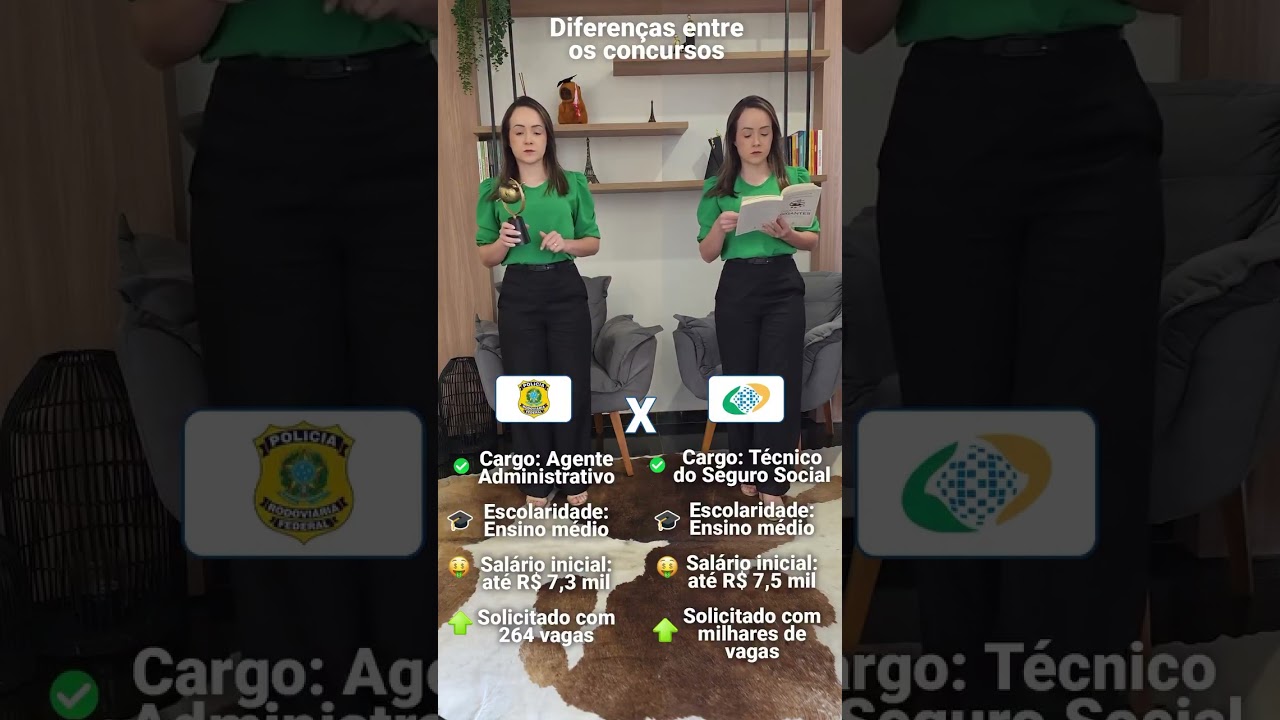 PRF ADM x INSS: os dois exigem apenas ensino médio! Qual você vai escolher? 👮‍♀️📋