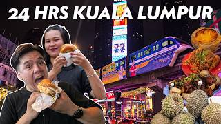 Our First 24 Hrs in Kuala Lumpur was INSANE! 🇲🇾 | Streetfood, Mega Malls, and DURIAN!