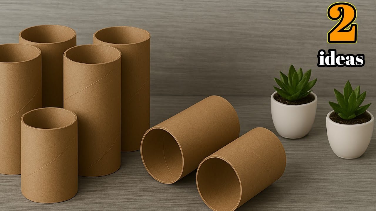 Из мусора в роскошь! Две отличные идеи для декора комнаты с помощью рулонов туалетной бумаги