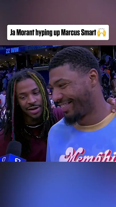Ja Morant interrupted Marcus Smart's interview ? #shorts