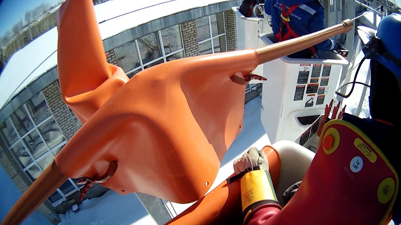 Замена изолятора на ВЛ-10кВ под напряжением