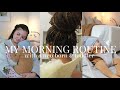 MY REALISTIC MORNING ROUTINE WITH A NEWBORN &amp; TODDLER.