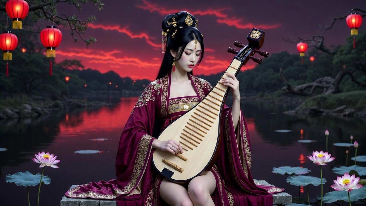 Chinese Zen Music for Sleep | Soft Bamboo Flute, Erhu & Guzheng Night ...