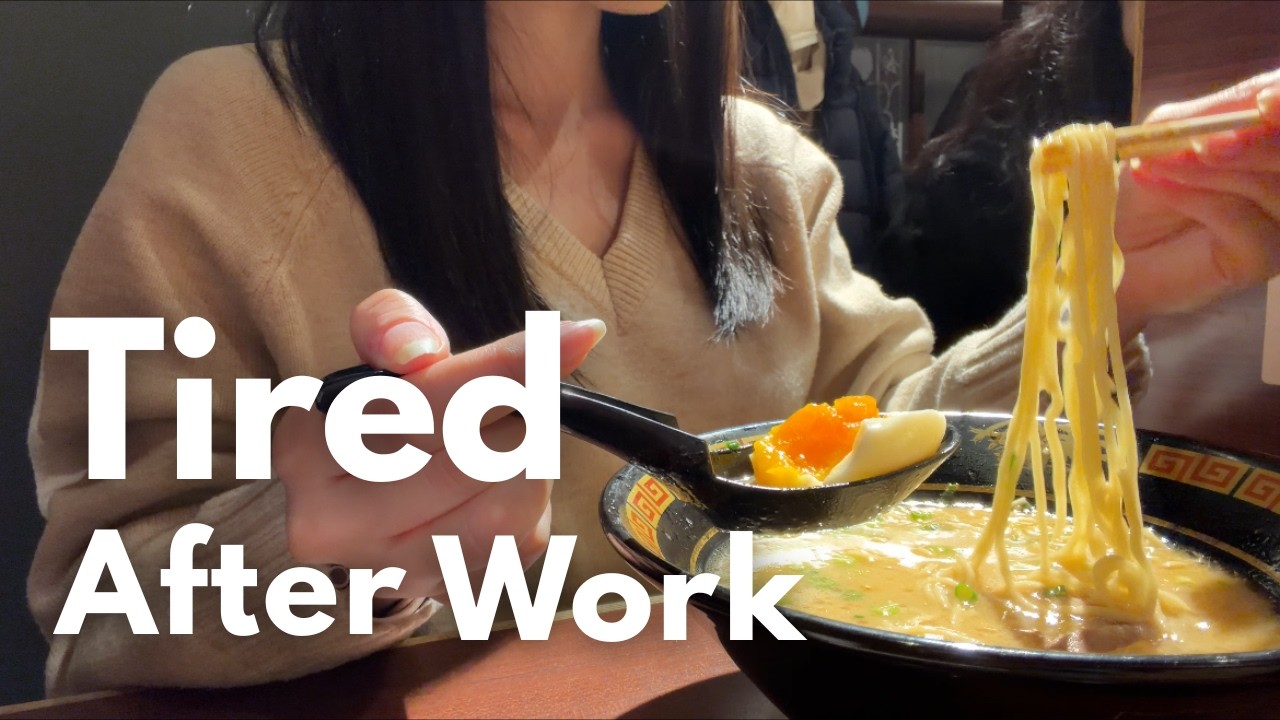 Tired and Alone After Work in Japan | Ichiran Ramen & Manga Cafe Vlog