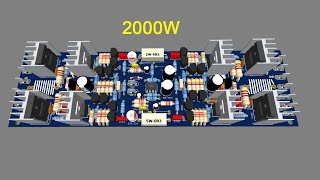 Make 3D driver Hiroshi Bridge Amplifier 2000W at home
