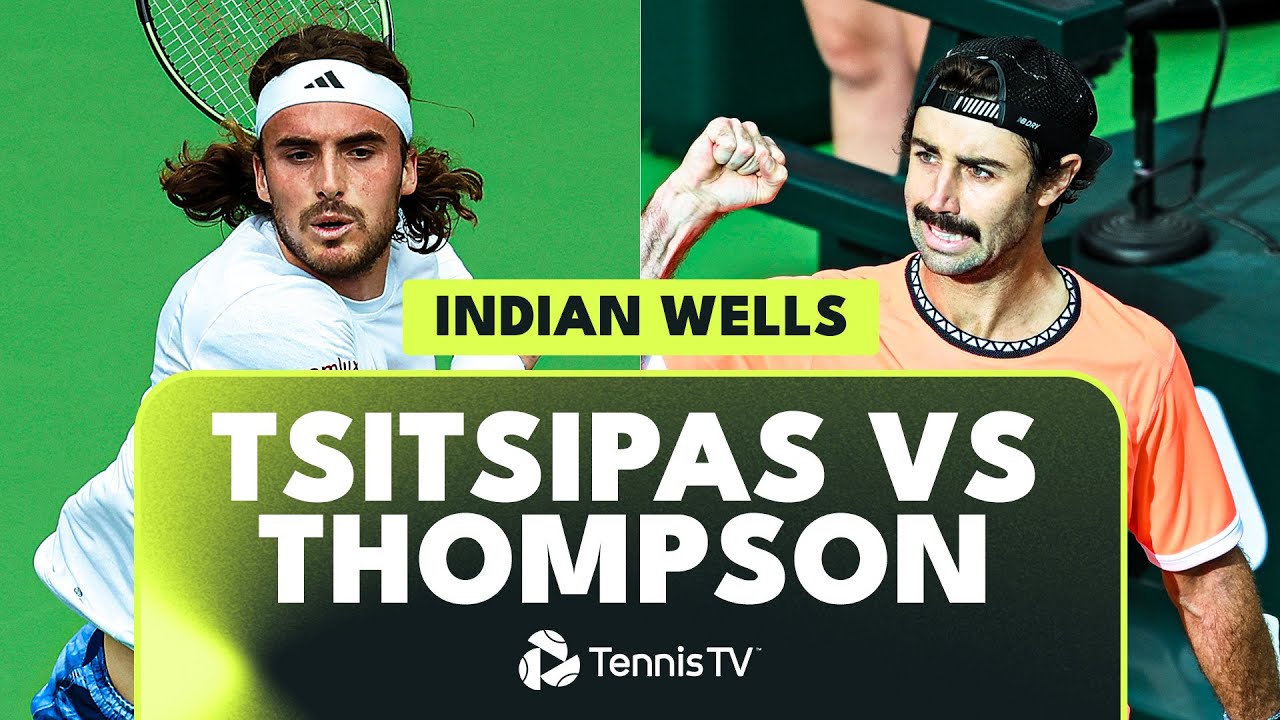 ENTERTAINING Stefanos Tsitsipas vs Jordan Thompson Highlights Indian Wells 2023