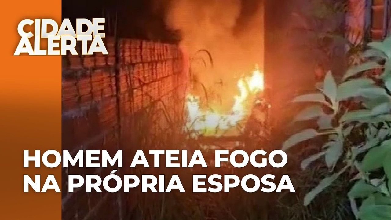 Homem confessa que ateou fogo na própria esposa: 