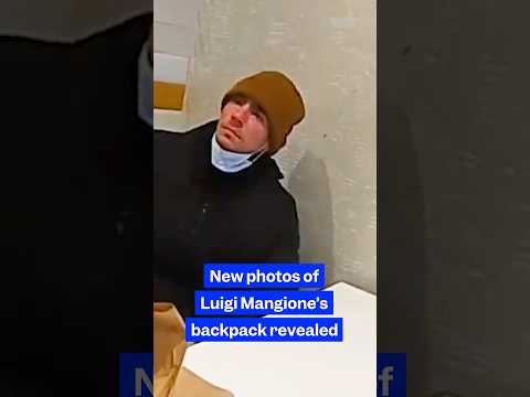 Newly released photos show contents of #LuigiMangione’s #backpack at the time of his #arrest.