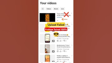 Youtube Video Upload Failed👈| Problem Solved✅ #shorts #shortsfeed #problemsolved