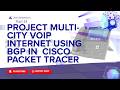 Multi-City VoIP Network using BGP | Cisco Packet Tracer Project | Zero To Network #14