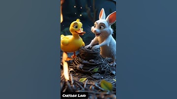 🍓Rabbit saves duck eggs from a forest fire.". #animalrescue #cuteanimals #duckrescue #rabbitrescue