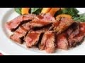 Beerbecue Beef Flank Steak - Grilled Flank Steak with Beer Barbecue Sauce