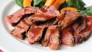 Beerbecue Beef Flank Steak - Grilled Flank Steak with Beer Barbecue Sauce