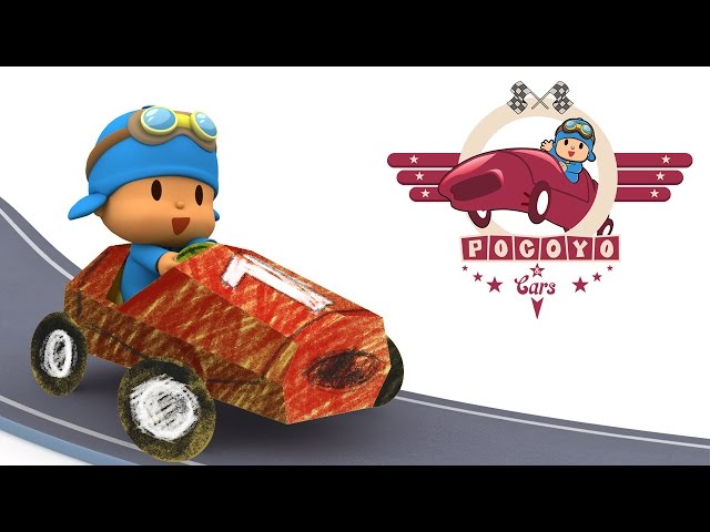 Desenho de Pocoyo no carro de corrida para colorir - Tudodesenhos