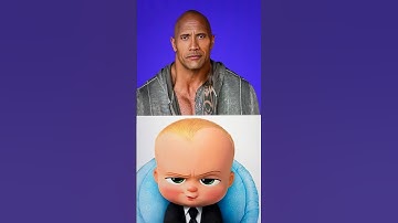 turning ✨ The Rock into ✨ the BOSS BABY ✨ and he looks so CUTE 🥰 #shorts