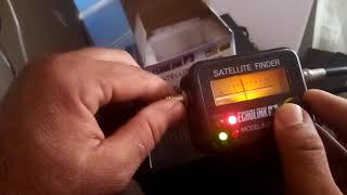 satellite finder كيفية ضبط الصحن الهوائي  او البارابول والحصول على اشارة نيل سات بوسطة الجهاز