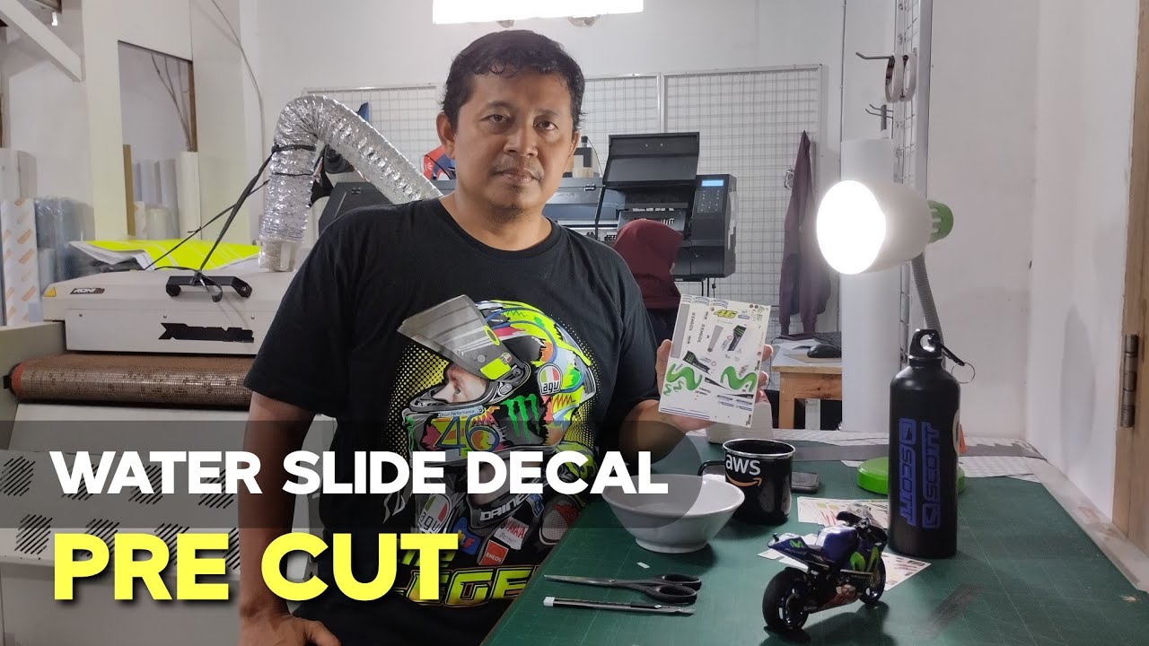 Water Slide Decal Pre Cut Untuk Diecast