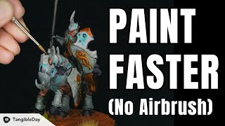 How to Speed Paint Miniatures (Tips for Fast Base Coats, No Airbrush)