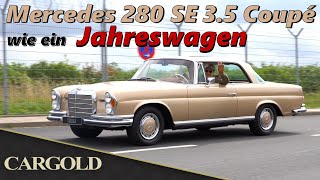 Mercedes 280 Se 3.5 Coupé, 1970, Mit Wohl Erst 38.000 Km! Original Roser Leder Und Wurzelholz