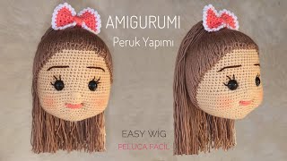 AMIGURUMI ÇOK PRATİK PERUK YAPIMI (Easy Wig Tutorial)(ENG SUBTITLES ON)subtítulos  EL ESPAÑOL