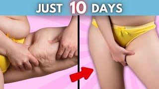 Lose Inner Thigh Fat in 10 Days Challenge ➜ 8 Exercises to Reduce It [Workout At Home]