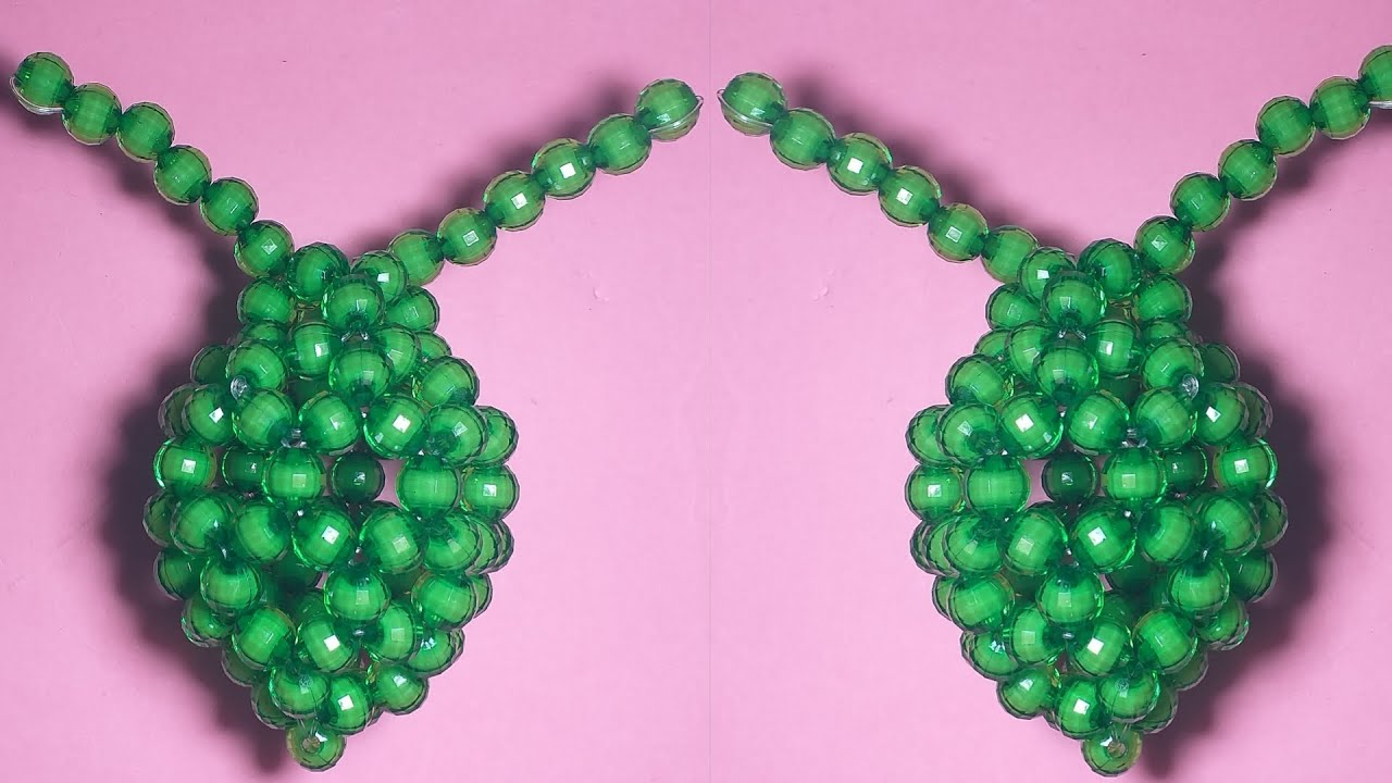 পুতির ডাব/পুতির কাজ/How To Make Beaded Green coconut/Beads Fruits/Beads Showpiece/পুতির শোপিস/পুতি