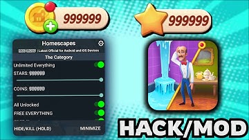 Homescapes MOD MENU 2025 – Unlimited Stars & Coins Hack for iOS/Android | No Ban, Easy Install