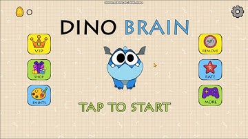 Dino Brain: Brain It On - Draw Physics Line Gameplay