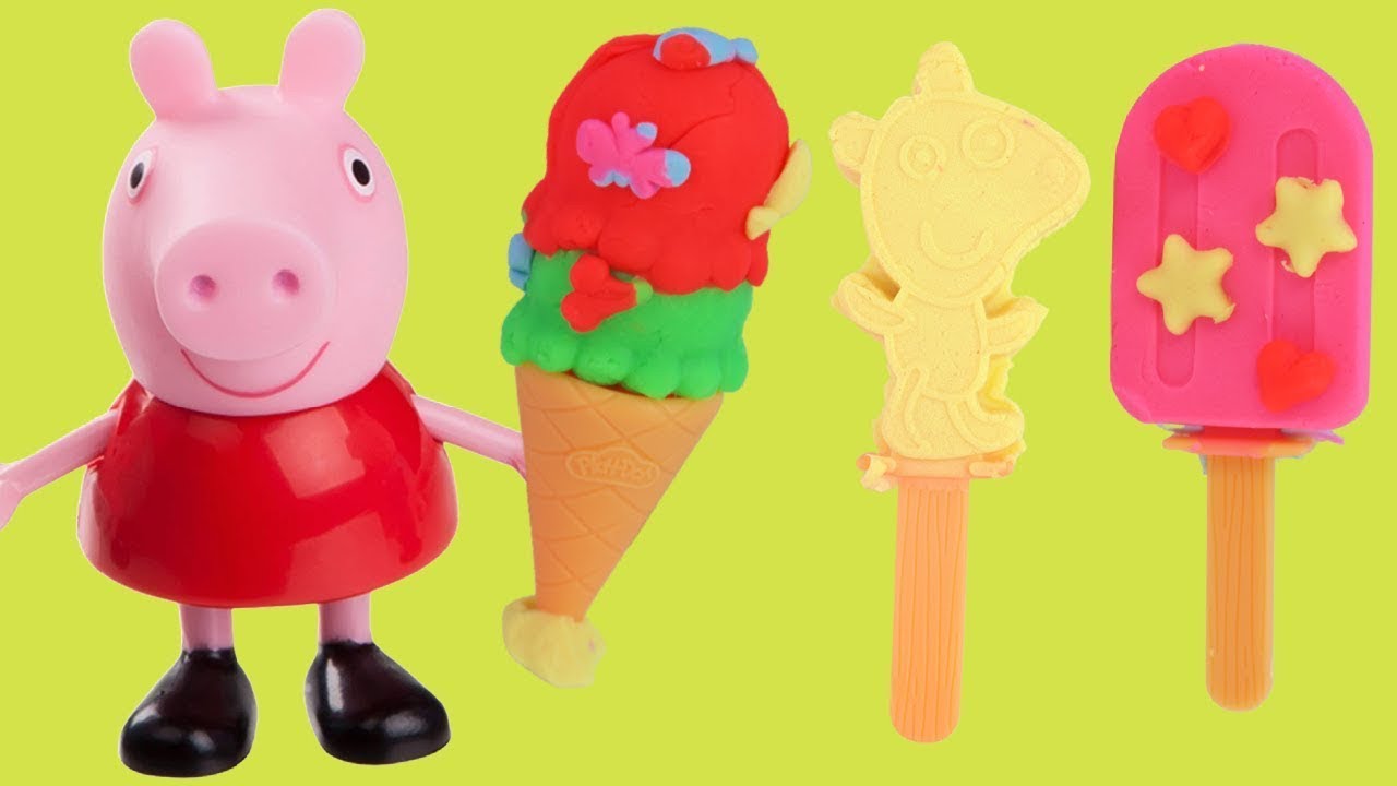 PEPPA PIG Camión de Helados Manualidades Playdoh con Minnie - YouTube