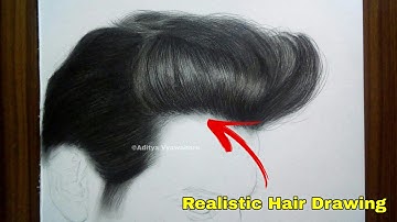 Realistic Hair Drawing 🔥 Easy step for beginners by Aditya Vyawahare Arts
